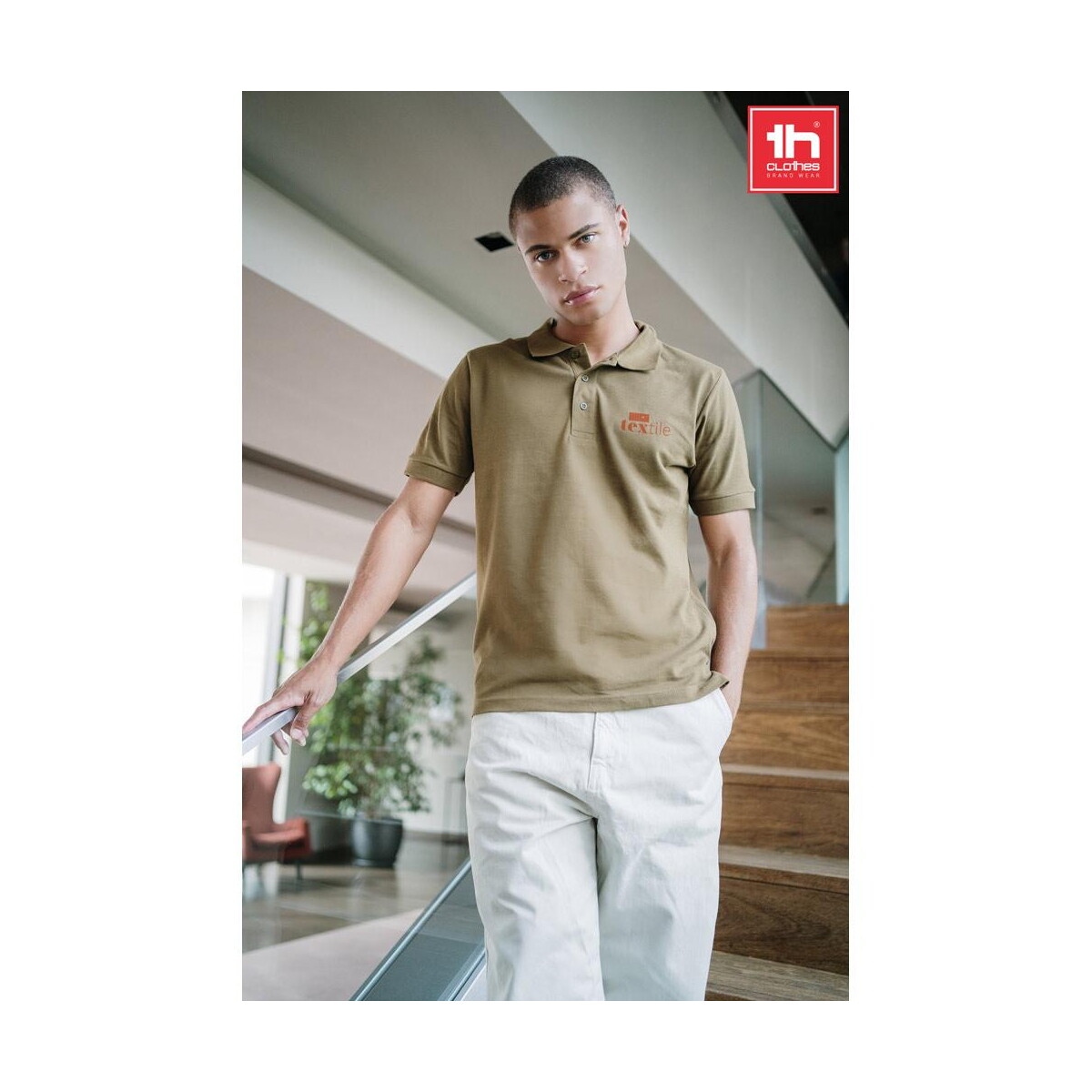 Koszulki z logo – thc adam. męska bawełniana koszulka polo z krótkim rękawem 30131_set THC ADAM. Męska bawełniana koszulka polo z krótkim rękawem 30131_set