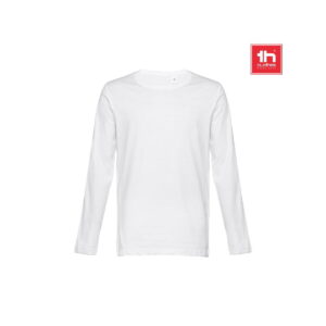 THC BUCHAREST WH. Męski bawełniany T-shirt z długim rękawem 30123_a