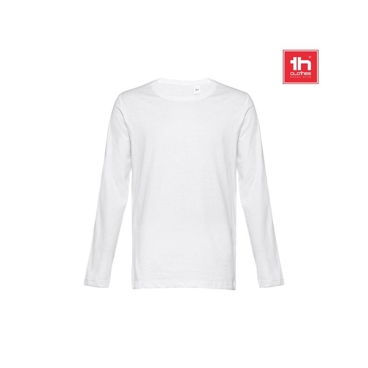 Koszulki z logo – thc bucharest wh. męski bawełniany t-shirt z długim rękawem 30123_a THC BUCHAREST WH. Męski bawełniany T-shirt z długim rękawem 30123_a