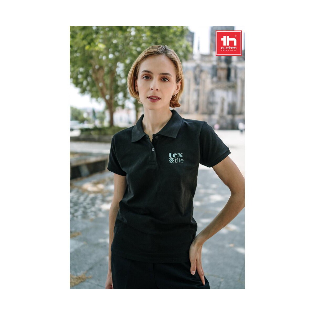 Koszulki z logo – thc monaco women. damska koszulka polo 30262_set THC MONACO WOMEN. Damska koszulka polo 30262_set