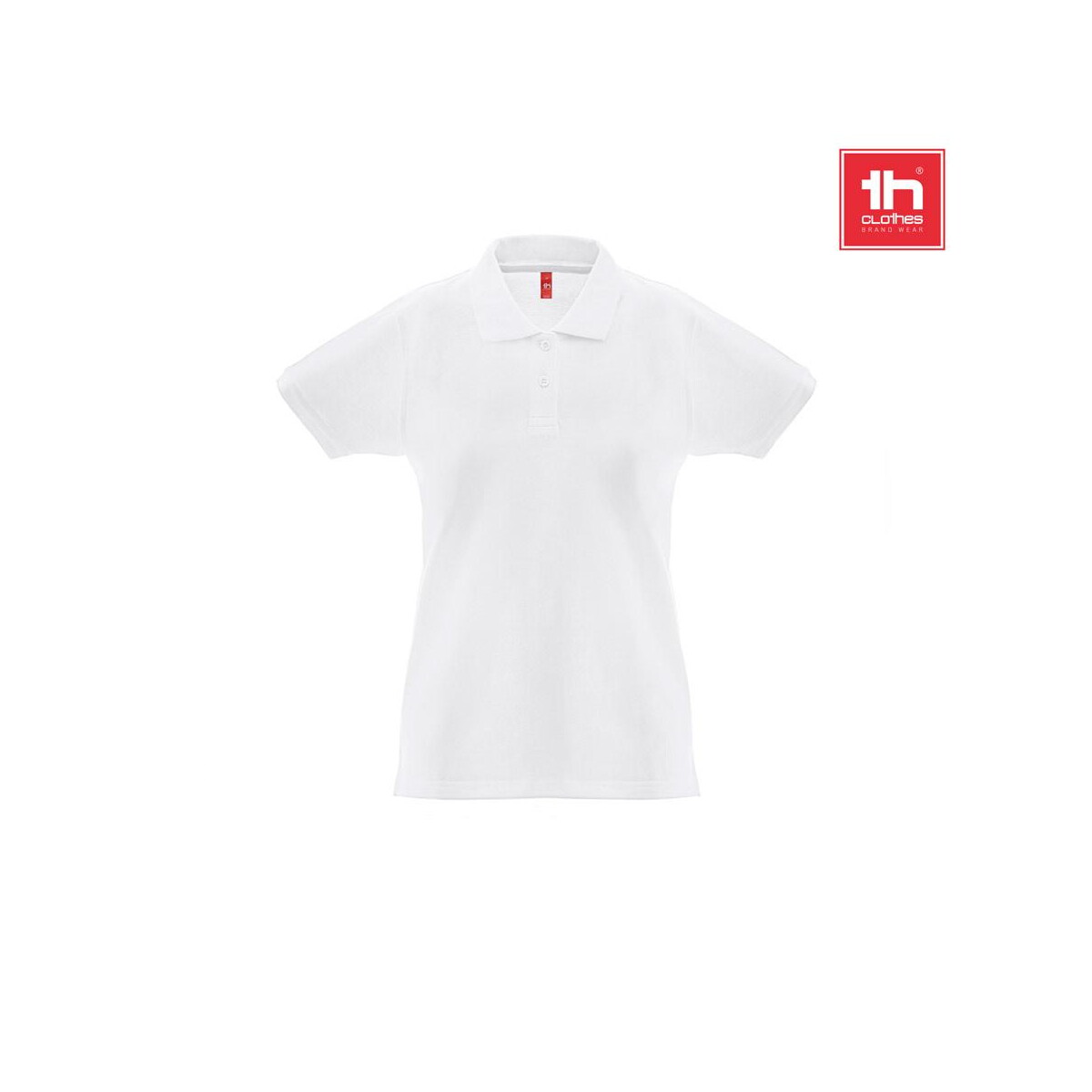 Koszulki z logo – thc monaco women wh. damska koszulka polo z krótkim rękawem z bawełny zgrzebnej 30261_a THC MONACO WOMEN WH. Damska koszulka polo z krótkim rękawem z bawełny zgrzebnej 30261_a