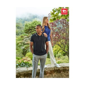 THC ROME WOMEN. Damski slim fit polo t-shirt 30139_amb