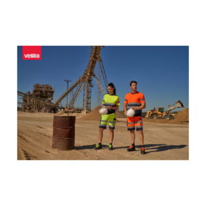 VL BRAHMA. Dwukolorowa koszulka techniczna w kształcie ptasiego oka (140 g/m²) z poliestru (100%) 36093_amb