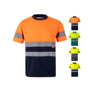 VL BRAHMA LARGE. Dwukolorowa koszulka techniczna w kształcie ptasiego oka (140 g/m²), poliester (100%) 36094_set