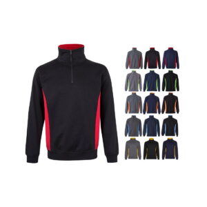 VL SVAROG. Dwukolorowa elastyczna koszulka polo piqué (200 g/m²) z krótkim rękawem, z poliestru (96%) i elastanu (4%) 36044_set