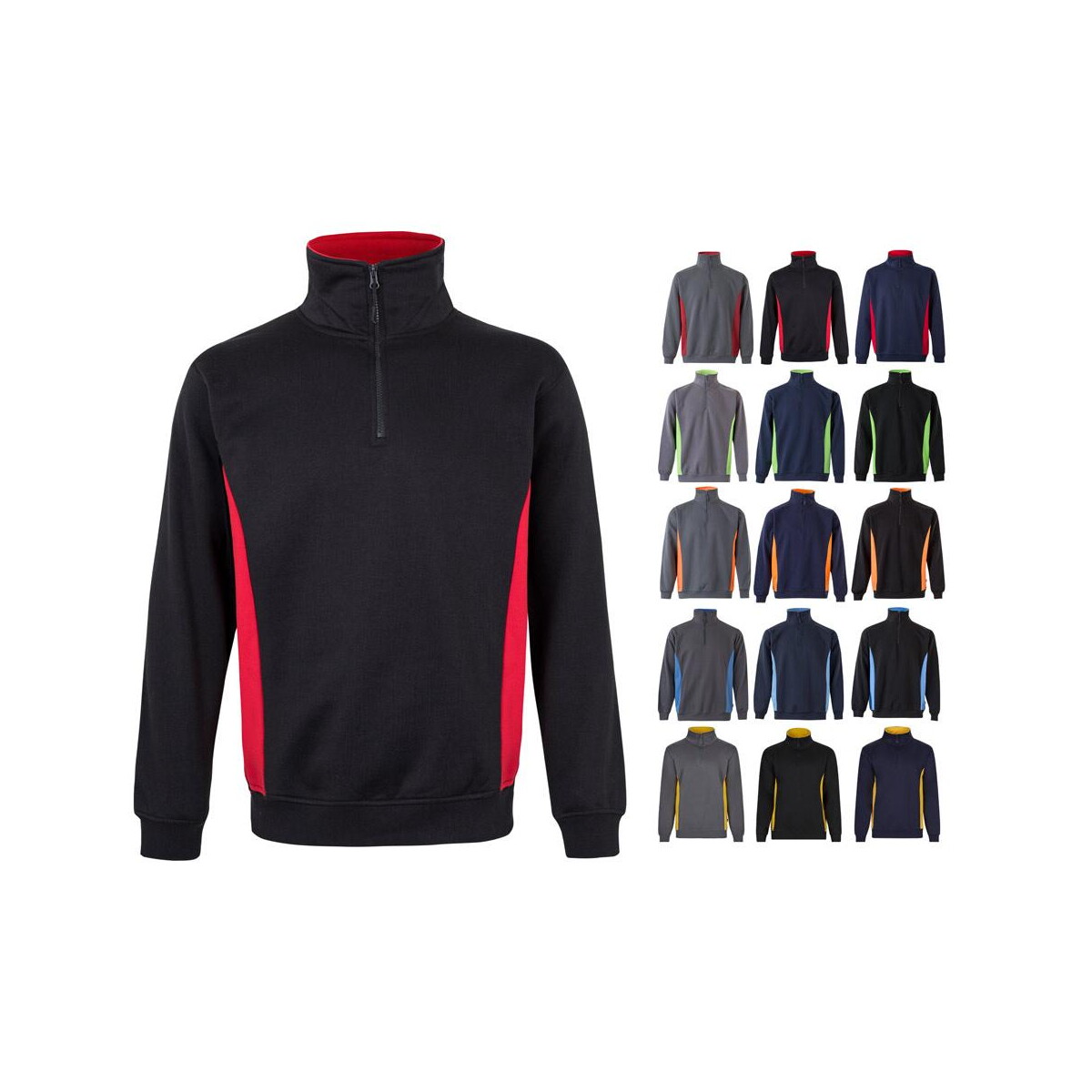Koszulki z logo – vl svarog. dwukolorowa elastyczna koszulka polo piqué (200 g/m²) z krótkim rękawem, z poliestru (96%) i elastanu (4%) 36044_set VL SVAROG. Dwukolorowa elastyczna koszulka polo piqué (200 g/m²) z krótkim rękawem, z poliestru (96%) i elastanu (4%) 36044_set
