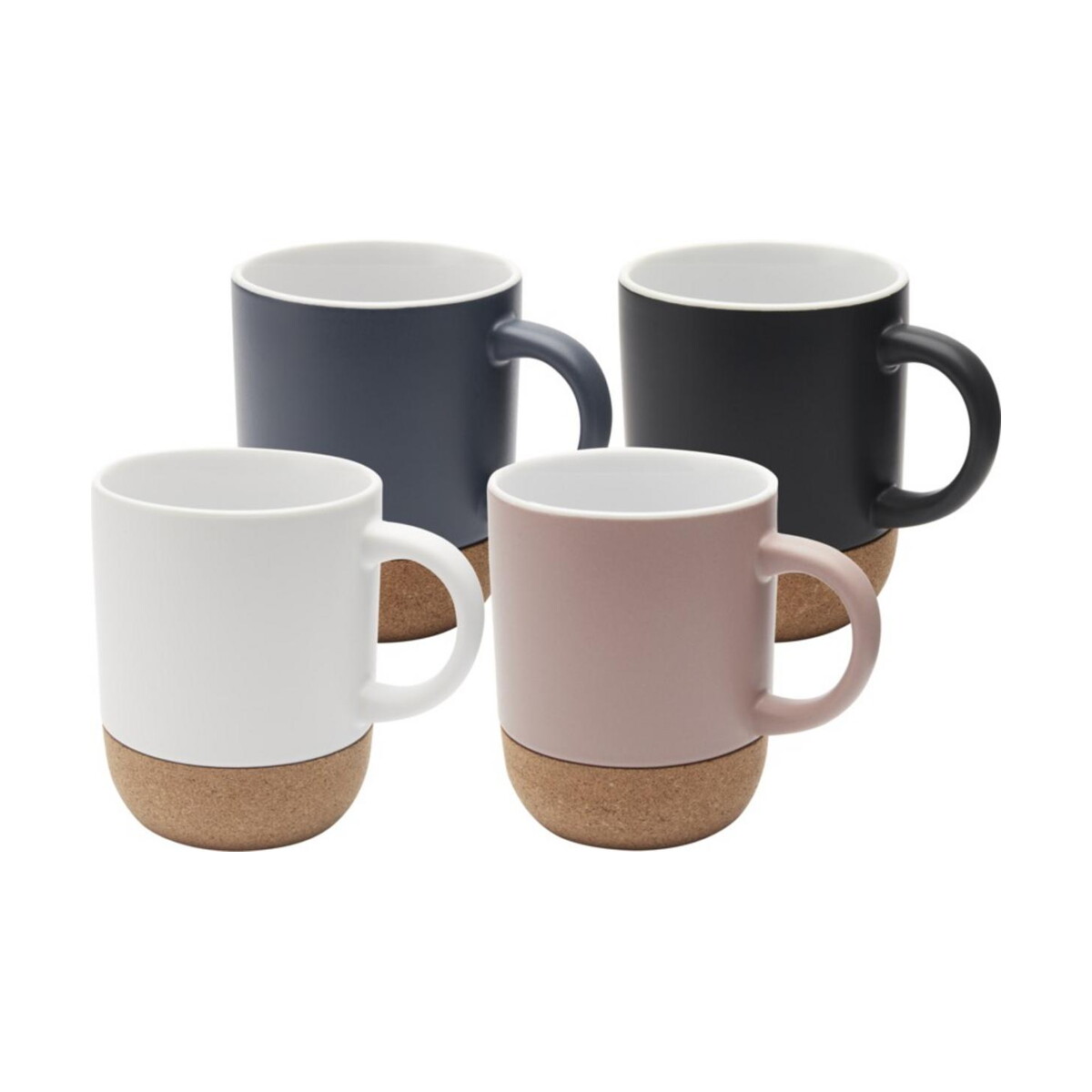 Kubki z logo – billie kubek ceramiczny o pojemności 300 ml z detalami z korka i matowym wykończeniem 10084701_g1 Billie kubek ceramiczny o pojemności 300 ml z detalami z korka i matowym wykończeniem 10084701_g1