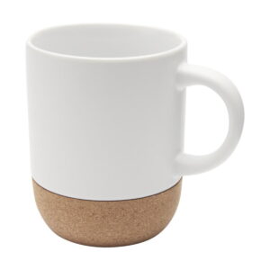 Billie kubek ceramiczny z nadrukiem sublimacyjnym o pojemności 300 ml z detalami z korka 10084601