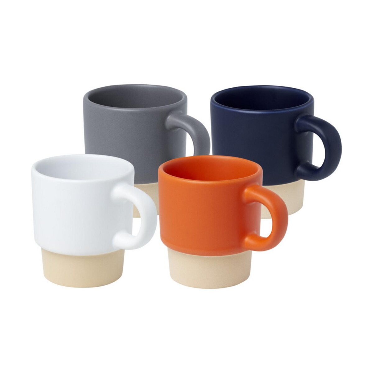 Kubki z logo – olympia kubek do espresso z glinianym dnem, z możliwością układania w stosy, 130 ml 10080501_g1 Olympia kubek do espresso z glinianym dnem, z możliwością układania w stosy, 130 ml 10080501_g1