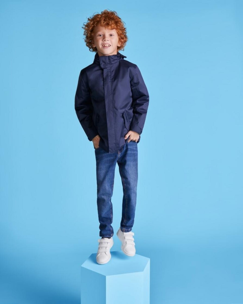 Kurtki z logo – america dziecięca ocieplana kurtka typu parka k50721r_m1 America dziecięca ocieplana kurtka typu parka k50721r_m1