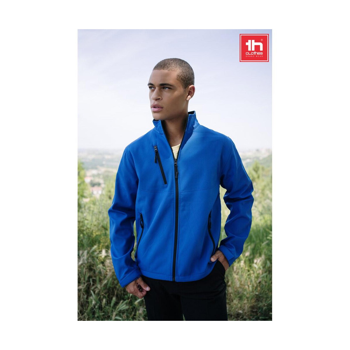 Kurtki z logo – thc eanes. kurtka softshell (unisex) z poliestru i elastanu 30260_set THC EANES. Kurtka softshell (unisex) z poliestru i elastanu 30260_set