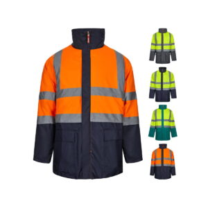 VL JUNO. Dwukolorowa kurtka 4 w 1 (180 g/m²) z poliestru (100%) z powłoką PU 36108_set