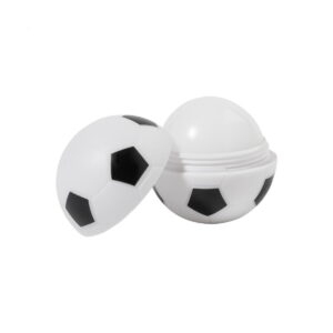 Lipfan balsam do ust w kształcie piłki nożnej / pomadka - biała/czarna