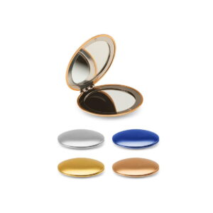 KAYLA. Dwustronne okrągłe lusterko aluminiowe z zamknięciem magnetycznym 95097_set