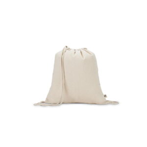 MAIORCA. Torba na plecak wykonana w 100% z bawełny pochodzącej z recyklingu (180 g/m²) - Jasna naturalna