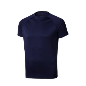 Męski T-shirt Niagara z krótkim rękawem z dzianiny Cool Fit odprowadzającej wilgoć - niebieski
