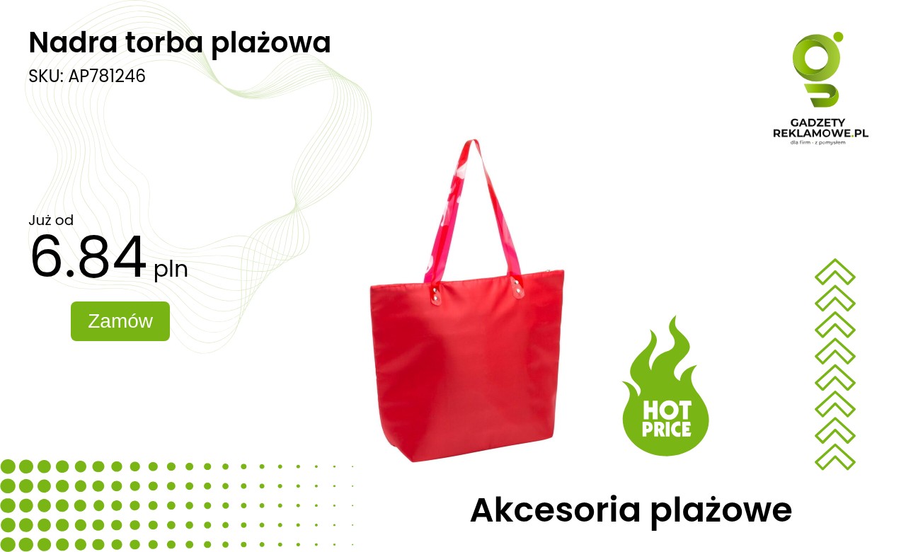 Nadra torba plażowa Stylowa torba plażowa marki Nadra