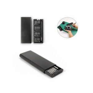 ATOM. Zestaw śrubokrętów z różnymi magnetycznymi końcówkami ze stali węglowej 98167_set