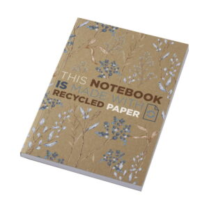 Notatnik A5 Novella Austen z miękką okładką z materiału z recyklingu, papier pakowy — 100 kartek - piasek pustyni
