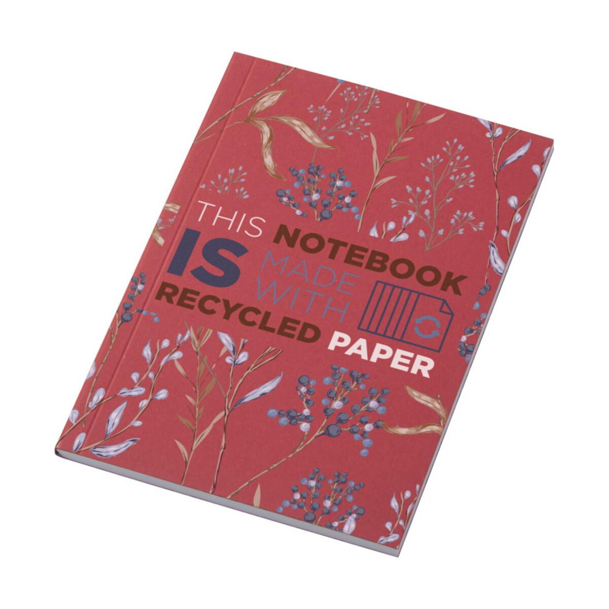 Notatnik A6 Novella Austen z miękką okładką z materiału z recyklingu, 50 kartek – czerwony 21026321 Notatnik A6 Novella Austen z miękką okładką z materiału z recyklingu, 50 kartek - czerwony