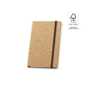 HAWKINS. Kieszonkowy notatnik korkowy z gładkimi stronami, z certyfikowanego materiału FSC™ i innych certyfikowanych materiałów 93808_set
