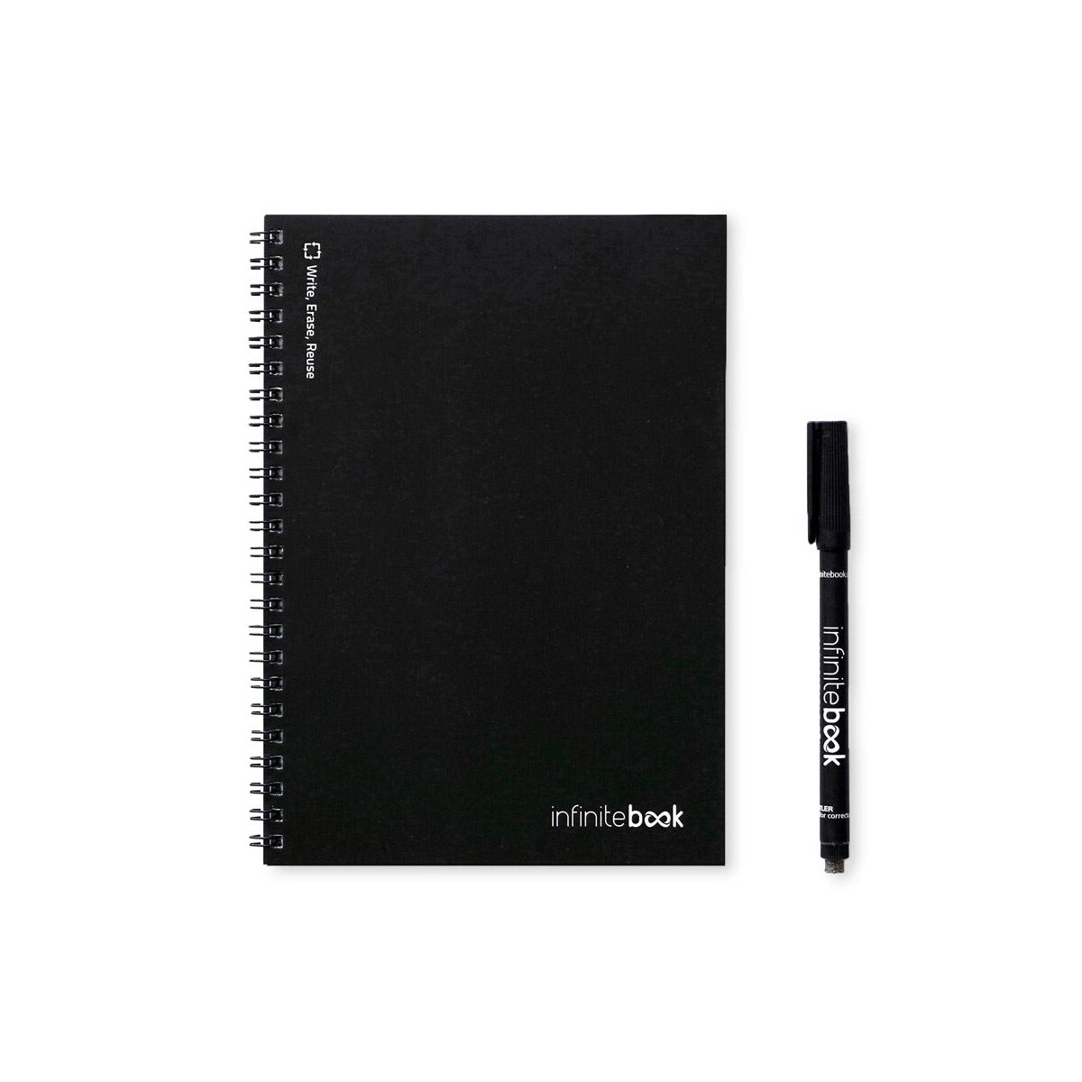 Notatniki z logo – infinitebook plain a5. infinitebook z elastyczną okładką i 15 zwykłymi stronami do tablicy 33200_103 INFINITEBOOK PLAIN A5. Infinitebook z elastyczną okładką i 15 zwykłymi stronami do tablicy 33200_103