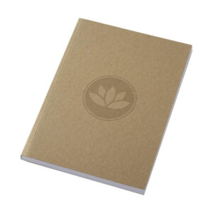 Notatnik A5 Novella Austen z miękką okładką z materiału z recyklingu, papier pakowy — 100 kartek 21026406_db_y1