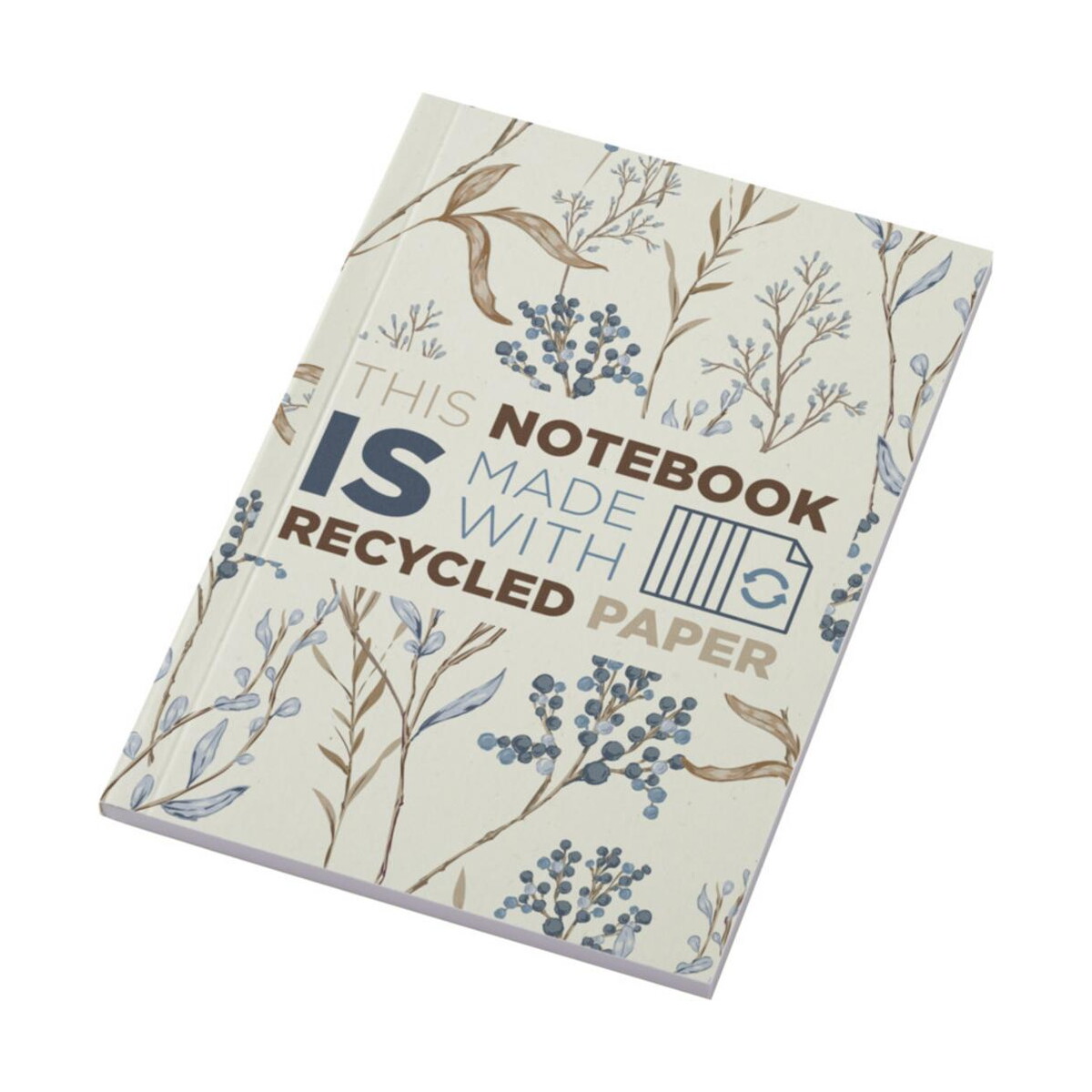 Notatniki z logo – notatnik a6 novella austen z miękką okładką z materiału z recyklingu, 50 kartek 21026302 Notatnik A6 Novella Austen z miękką okładką z materiału z recyklingu, 50 kartek 21026302