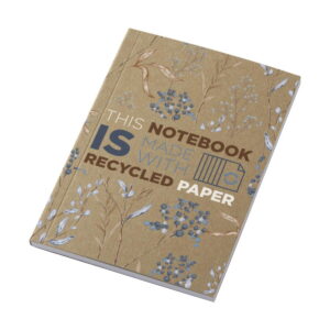 Notatnik A6 Novella Austen z miękką okładką z materiału z recyklingu, papier pakowy — 50 kartek 21026706