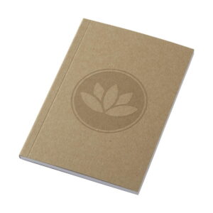 Notatnik A6 Novella Austen z miękką okładką z materiału z recyklingu, papier pakowy — 50 kartek 21026706_db_y1