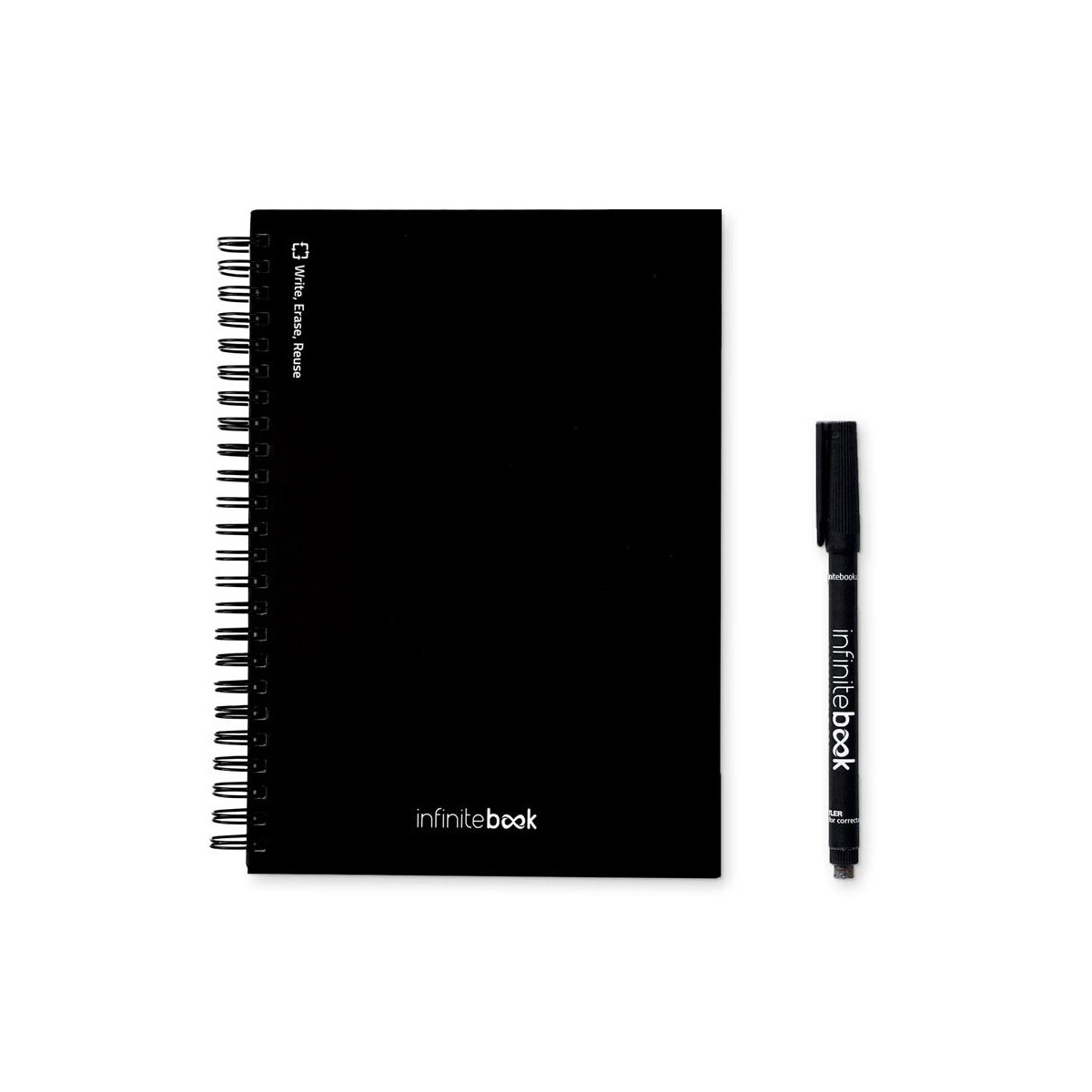 Notatniki z logo – starter kit infinitebook a5. zestaw zawiera „infinitebook”, zestaw do czyszczenia, marker i uchwyt na marker 33203_103 STARTER KIT INFINITEBOOK A5. Zestaw zawiera „Infinitebook”, zestaw do czyszczenia, marker i uchwyt na marker 33203_103