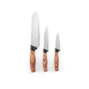 BAHARAT. Zestaw 3 noży kuchennych z ostrzami ze stali nierdzewnej i ergonomicznymi uchwytami 94395_160-a