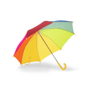 OLIVIA. 19-calowy kolorowy parasol dla dzieci z poliestru 190T - Mix