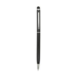 Ore aluminium ballpoint pen with stylus (blue ink) - czarny
