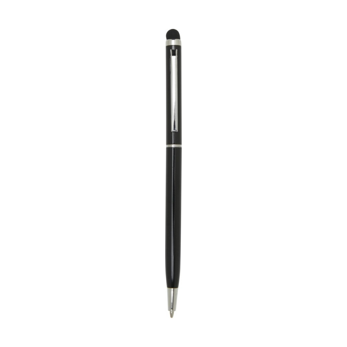 Ore aluminium ballpoint pen with stylus (blue ink) – czarny 10625690 Ore aluminium ballpoint pen with stylus (blue ink) - czarny