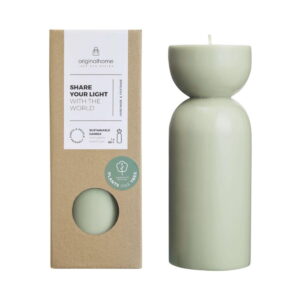 Originalhome świeca organiczna — średnia - zielona