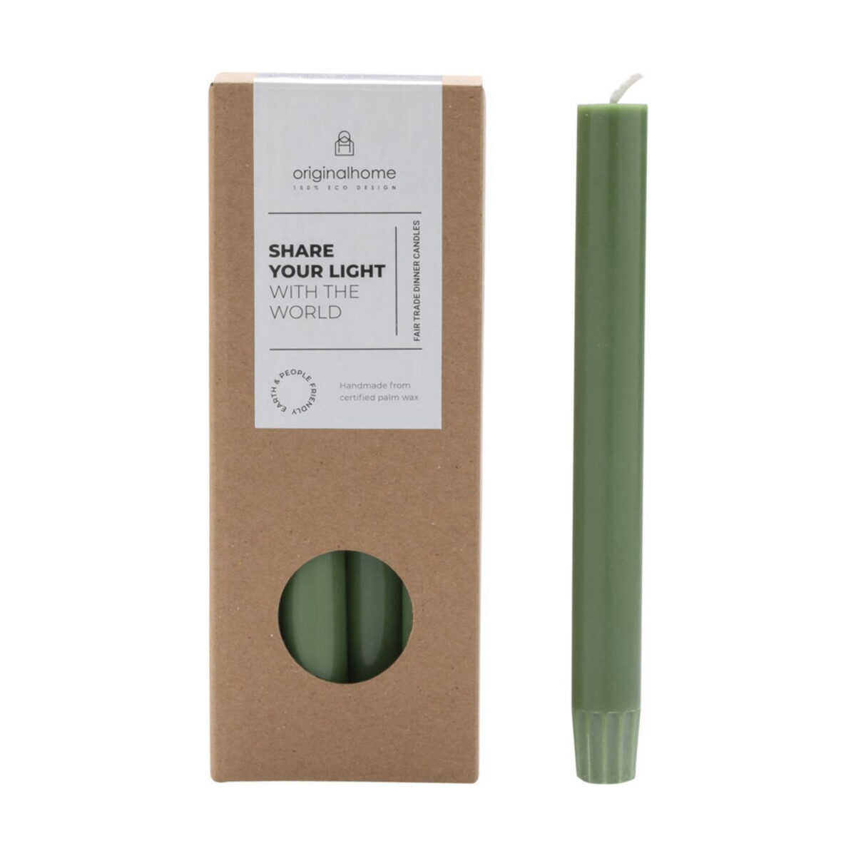 Originalhome świeca stołowa matcha – zielona 12632362 Originalhome świeca stołowa matcha - zielona