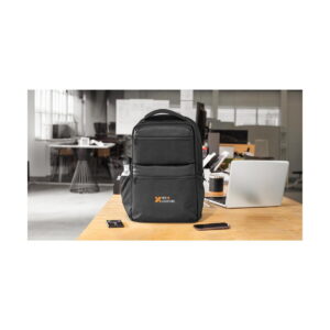 COPENHAGEN. Wodoodporny plecak z recyklingowanego twillu z dwiema dużymi kieszeniami z przodu 17" 92541_amb