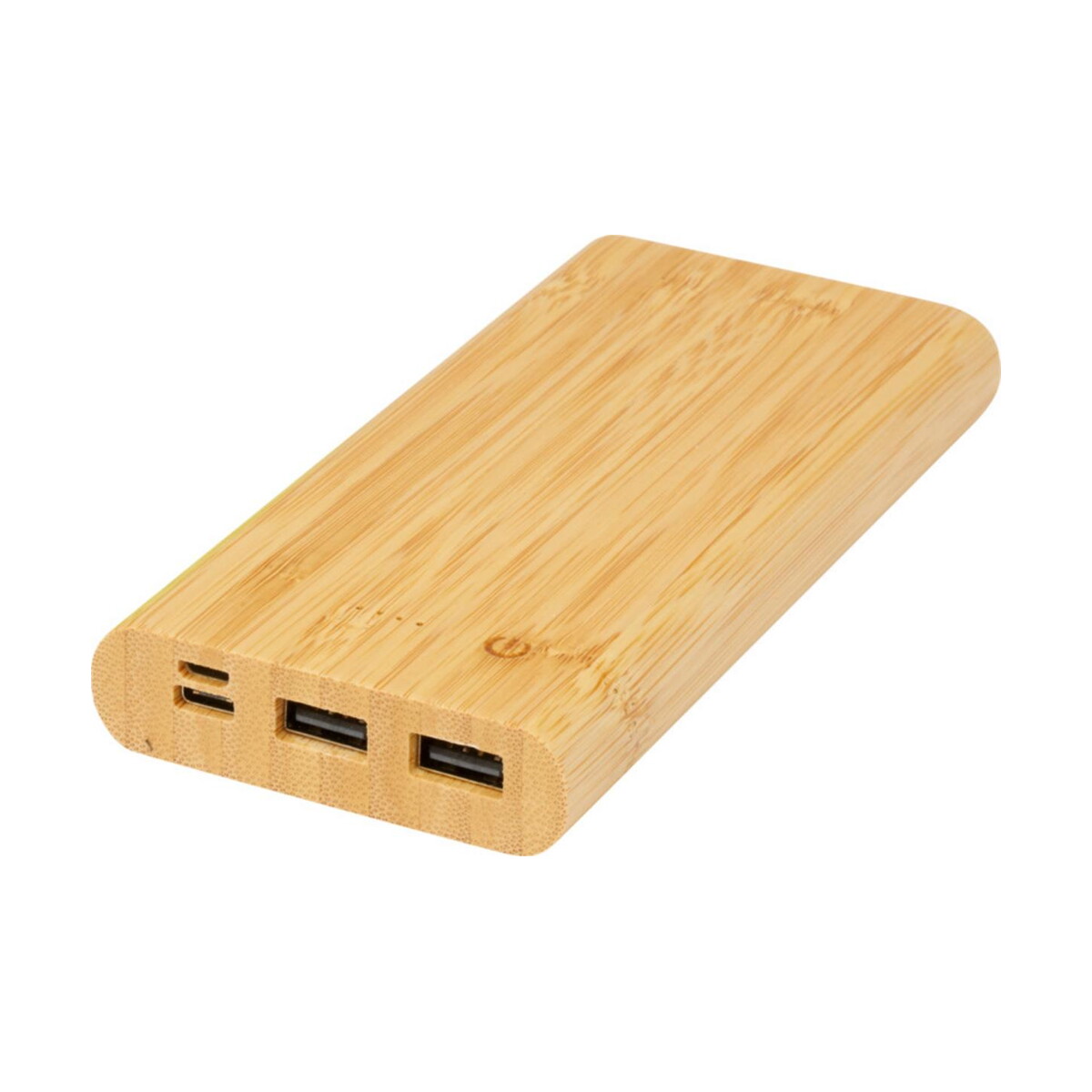 Powerbank Tulda o pojemności 10,000 mAh wykonany z bambusa - piasek pustyni