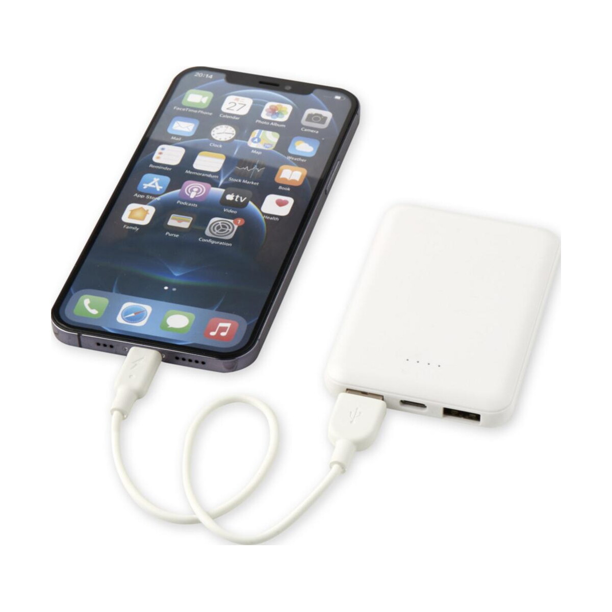 Powerbanki z logo – asama powerbank o pojemności 5000 mah type-c z tworzyw sztucznych pochodzących z recyklingu 12438301_e2 Asama powerbank o pojemności 5000 mAh Type-C z tworzyw sztucznych pochodzących z recyklingu 12438301_e2