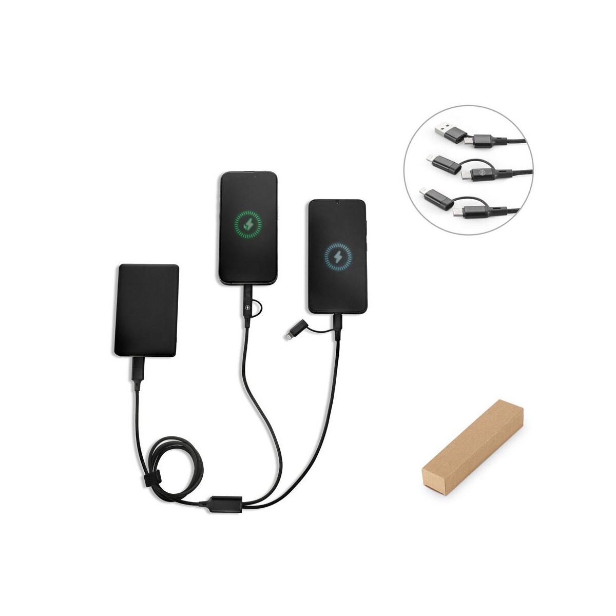 Powerbanki z logo – bertozzi 97146_set BERTOZZI 97146_set