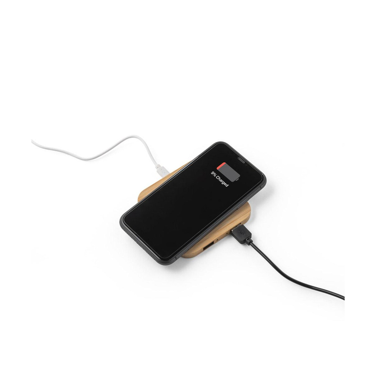 Powerbanki z logo – dalton. bambusowa ładowarka bezprzewodowa superfast 15w 97123_160-d DALTON. Bambusowa ładowarka bezprzewodowa Superfast 15W 97123_160-d