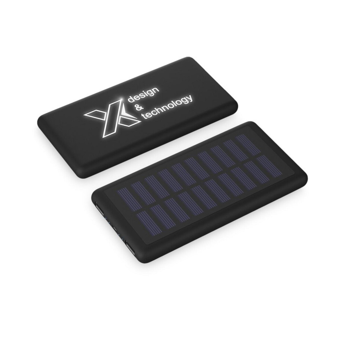 Powerbanki z logo – solarny podświetlany powerbank scx.design p30 2px02190_lul_y1 Solarny podświetlany powerbank SCX.design P30 2px02190_lul_y1