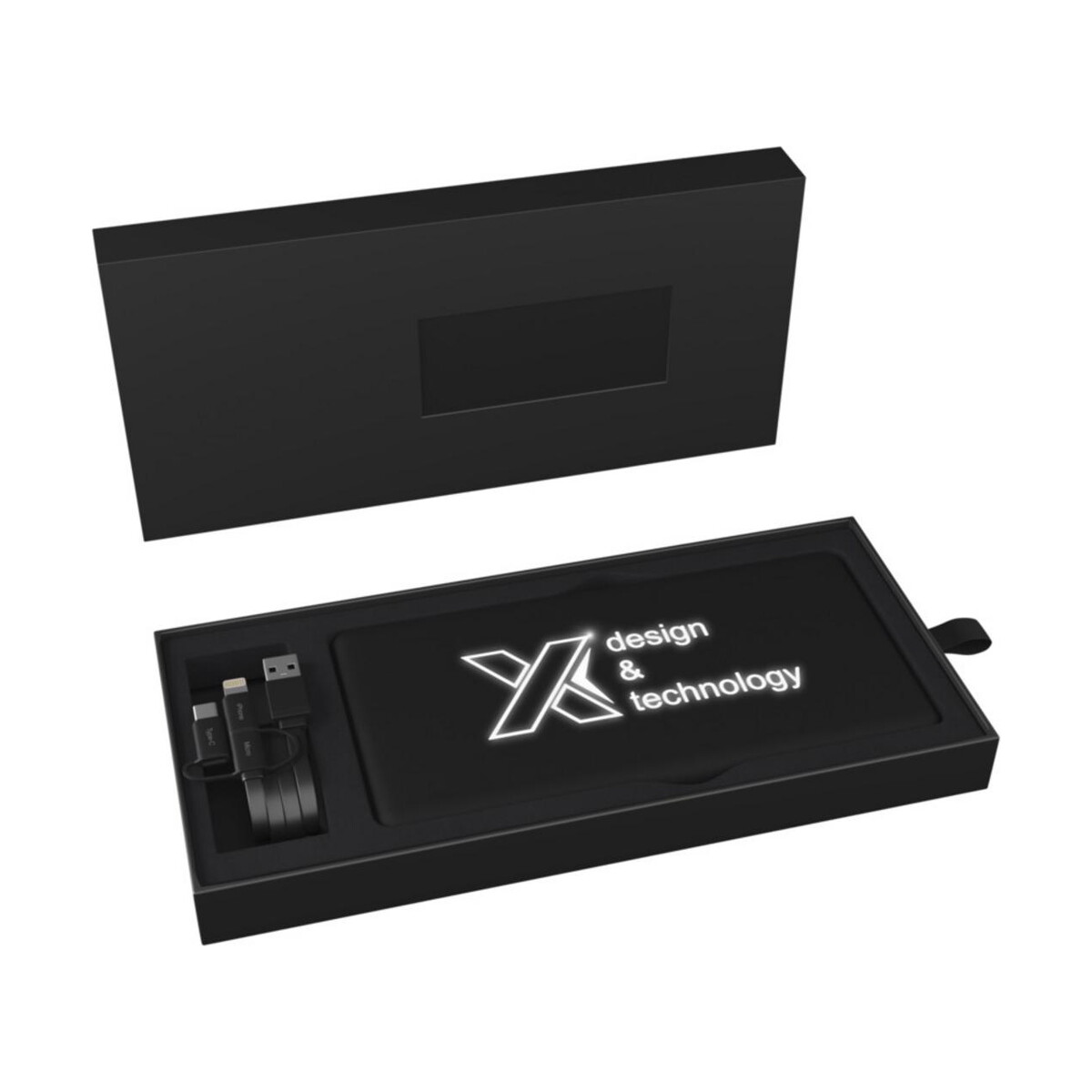 Powerbanki z logo – solarny podświetlany powerbank scx.design p30 2px02190_p1 Solarny podświetlany powerbank SCX.design P30 2px02190_p1