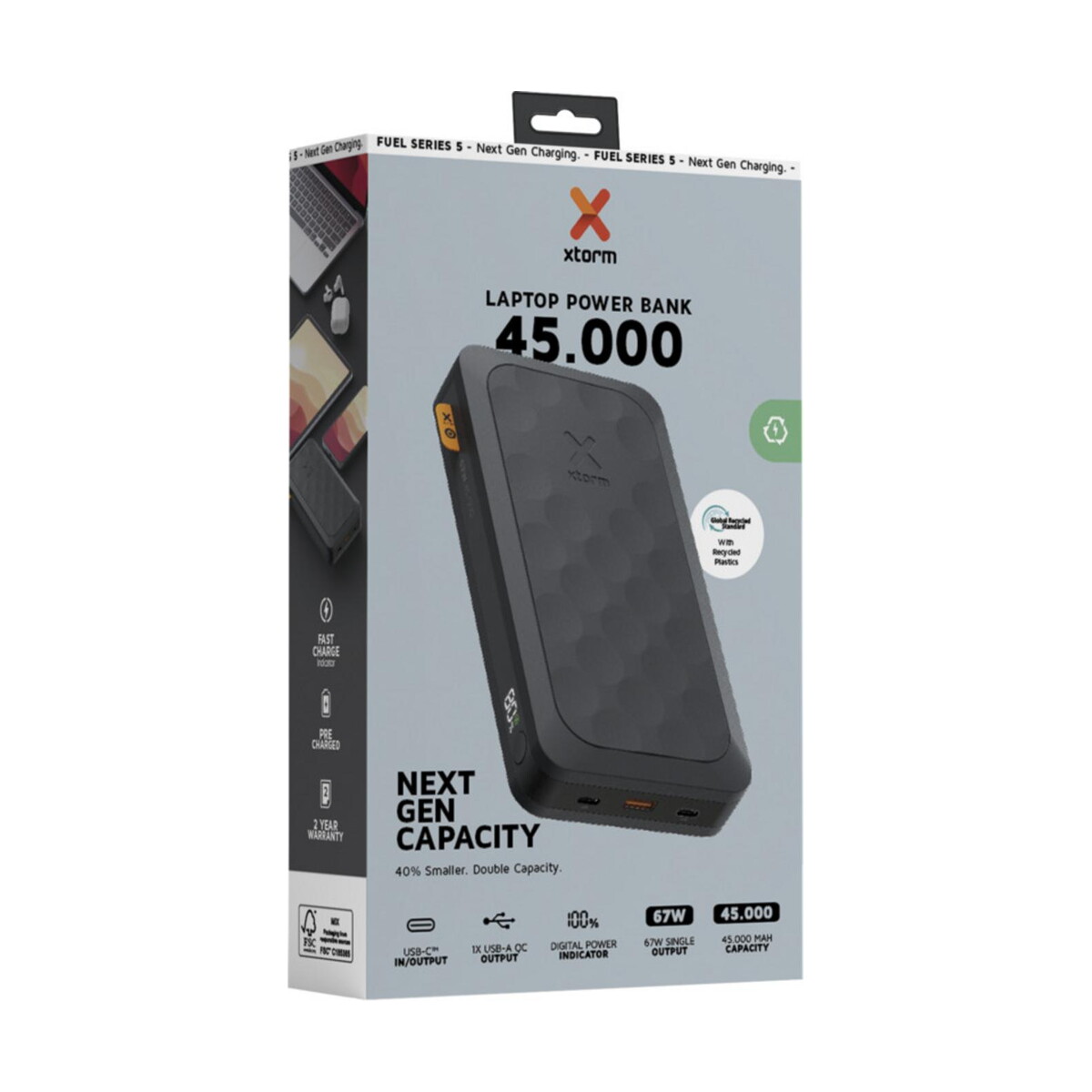 Powerbanki z logo – xtorm fs5451seria fuel powerbank o pojemności 45 000 mah i mocy 67 w 12440290_p1 Xtorm FS5451seria Fuel powerbank o pojemności 45 000 mAh i mocy 67 W 12440290_p1