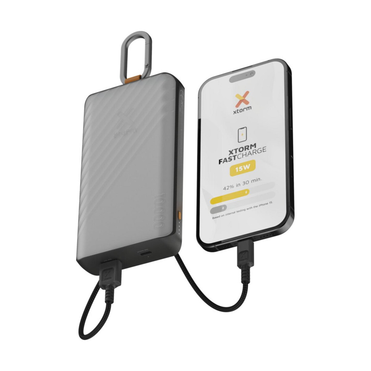 Powerbanki z logo – xtorm xg2s101 go2 powerbank solarny o pojemności 10.000 mah i mocy 15 w ze światłem 12447984_e2 Xtorm XG2S101 Go2 powerbank solarny o pojemności 10.000 mAh i mocy 15 W ze światłem 12447984_e2