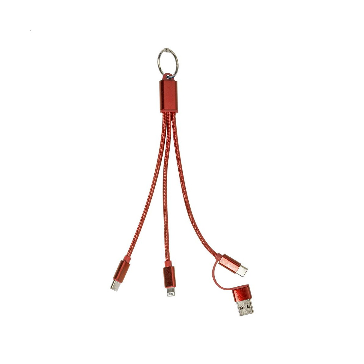 Rafob brelok kabel ładujący USB – czerwony AP864127-05 Rafob brelok kabel ładujący USB - czerwony