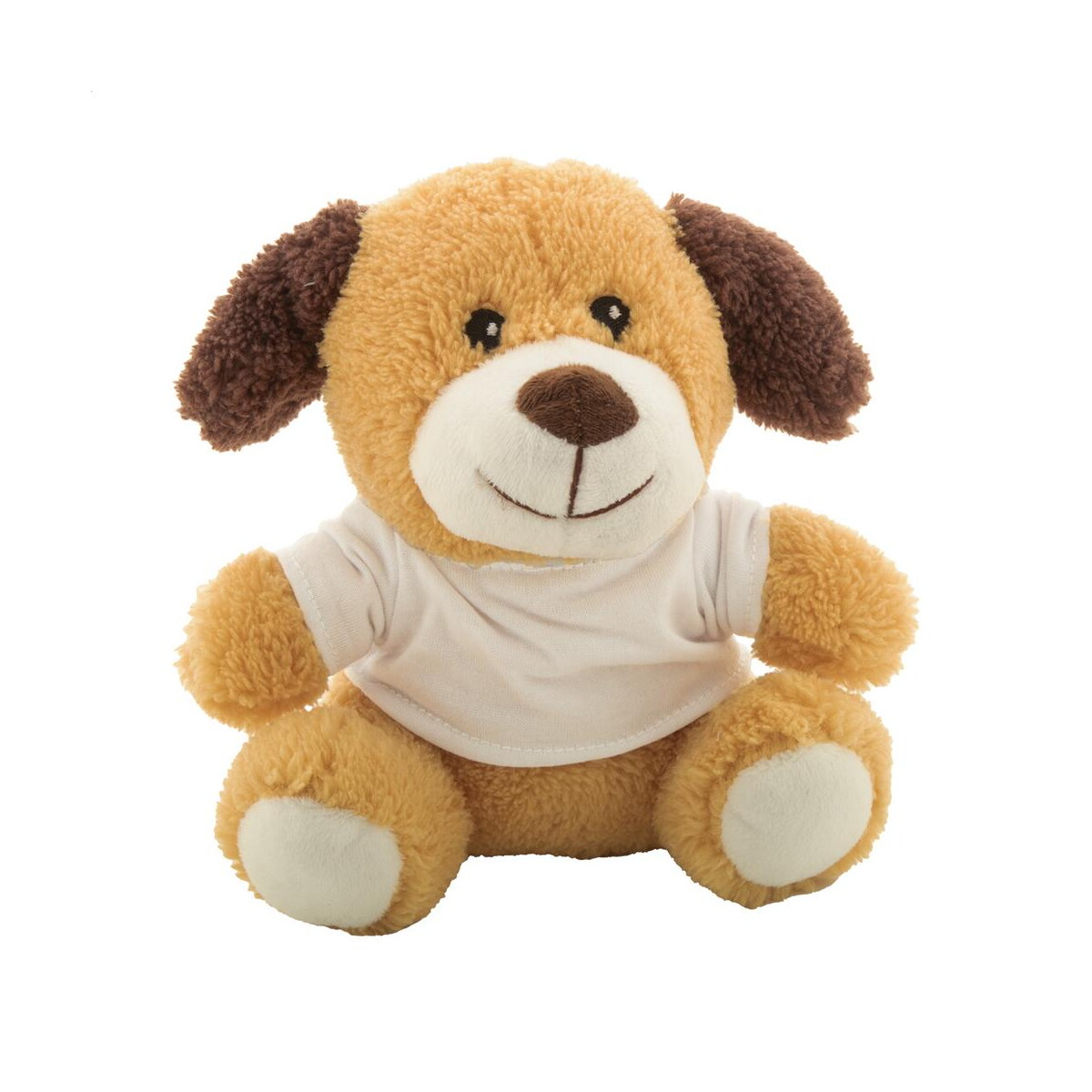 Rebark pluszowy pies RPET – brązowy AP844056 Rebark pluszowy pies RPET - brązowy