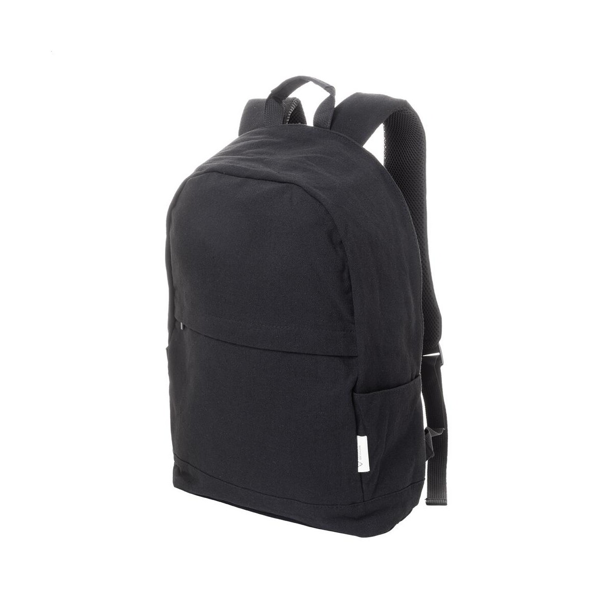 Rebyss Back plecak z płótno z recyklingu – czarny AP808145-10 Rebyss Back plecak z płótno z recyklingu - czarny