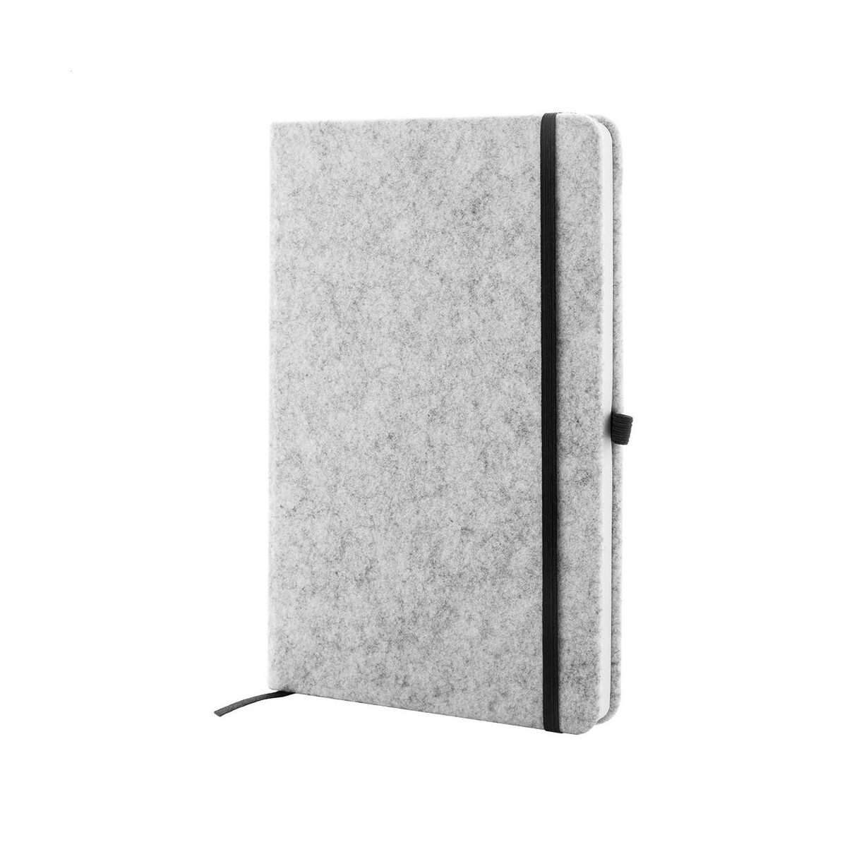 Refelt Note A5 Notes z okładką z filcu RPET – szara AP808171-77 Refelt Note A5 Notes z okładką z filcu RPET - szara